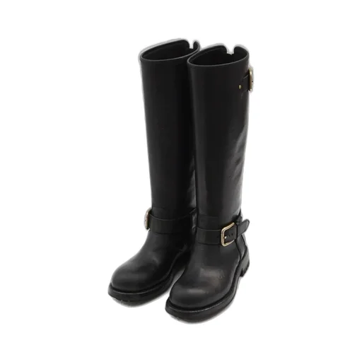 Buckle Detailed Biker Boots