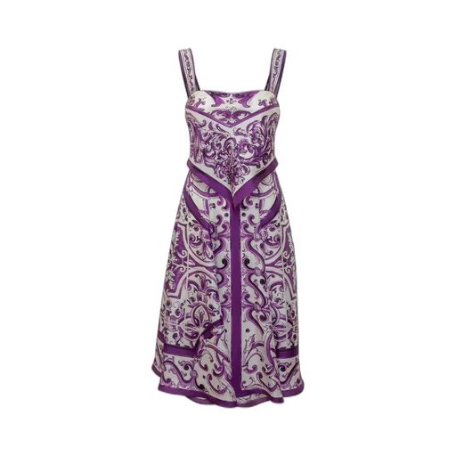 Majolica Printed Twill Dress