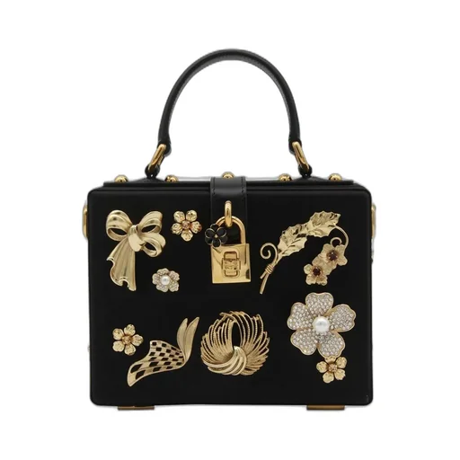 Embellished Top Handle Bag