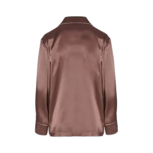 Buttoned Long-Sleeved Pajama Shirt