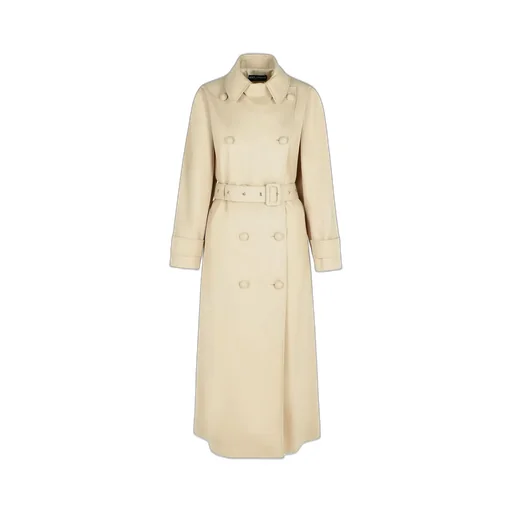 Double-Breasted Belted Coat