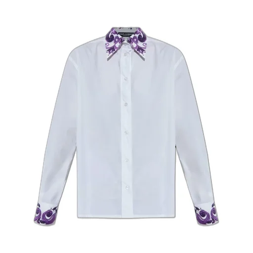 Majolica Printed Long-Sleeved Shirt