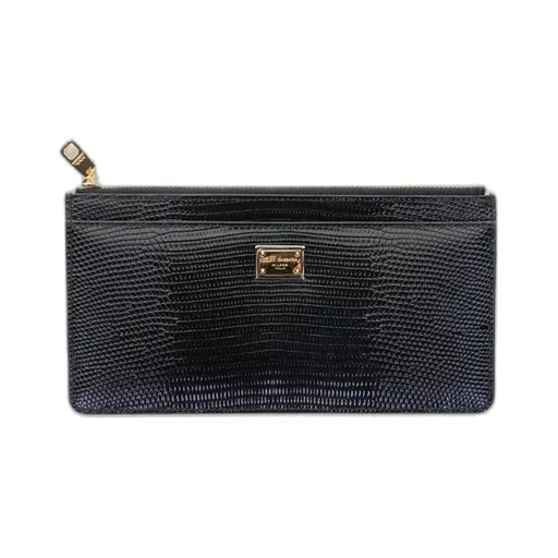 Iguana-Printed Card Holder