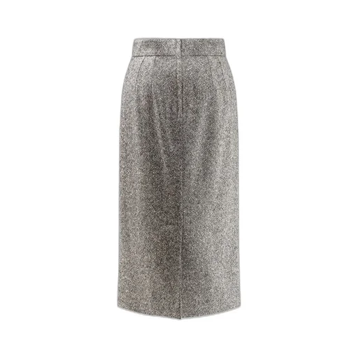 Back Slit Midi Skirt