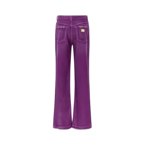 Logo Plaque High Waisted Pants