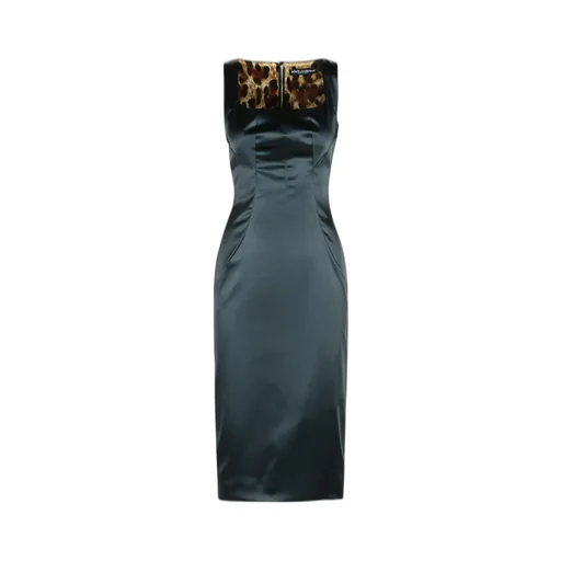 Square Neck Midi Sleeveless Dress