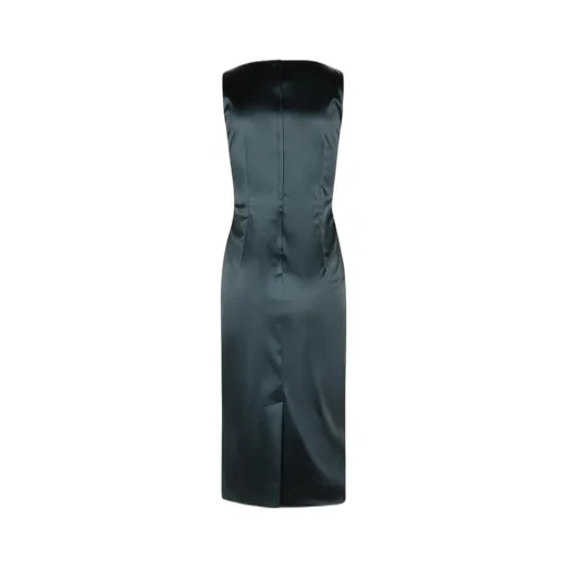 Square Neck Midi Sleeveless Dress