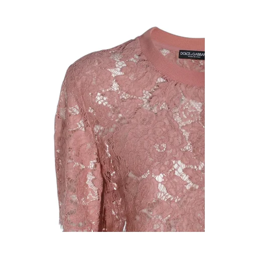 Short-Sleeved Cordonetto Lace T-Shirt