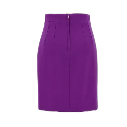 Dg Logo Plaque Midi Pencil Skirt