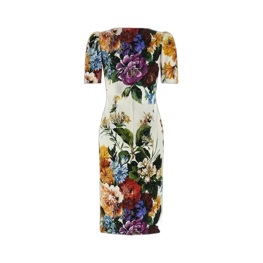 Bouquet Printed Midi Dress