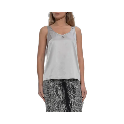 Dg Logo Plaque Tank Top