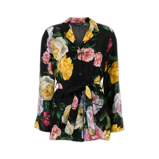 Floral Printed Tied Waist Shirt