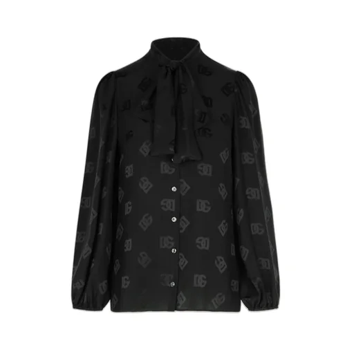All-Over Dg Logo Detailed Blouse