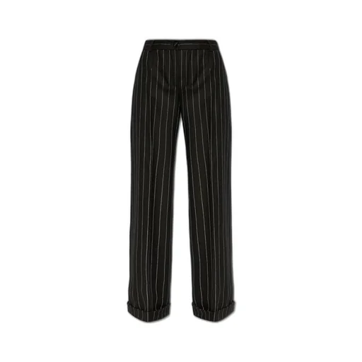 Straight Leg Pinstriped Pants