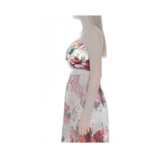 Rose Printed Corset Top