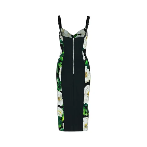 Floral Printed Mini Bustier Dress