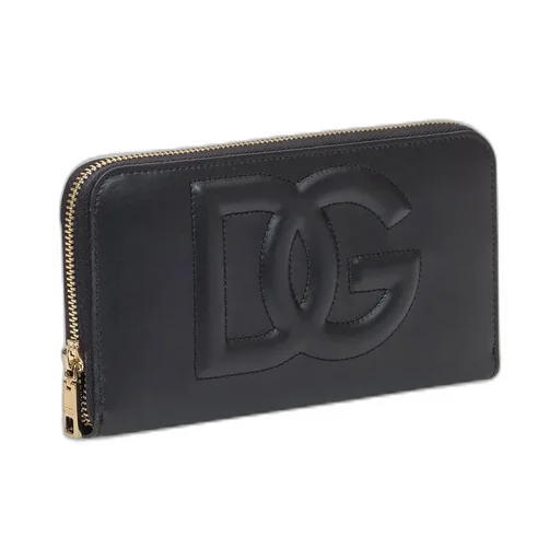 Logo-Embossed Zipped Wallet