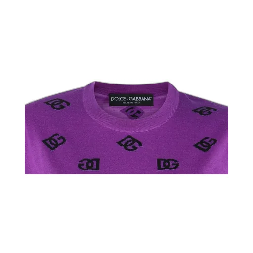 Dg Logo Intarsia Crewneck Jumper