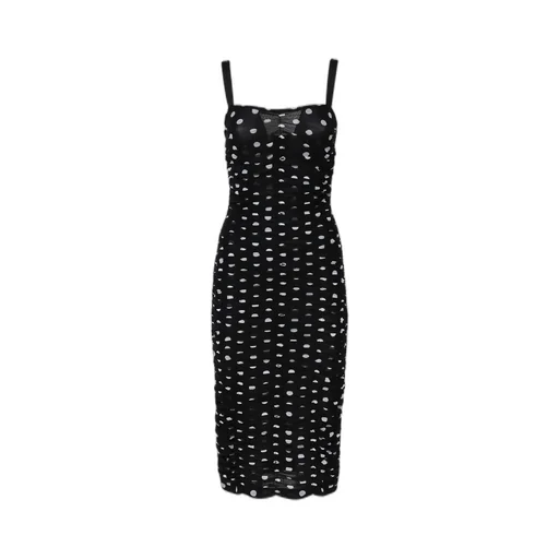 Square Neck Ruched Dress