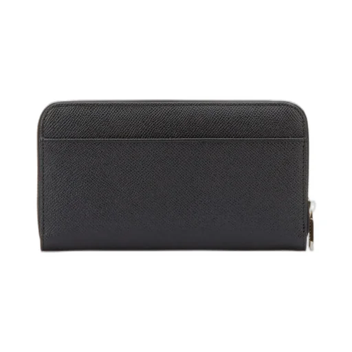 Logo Plaque Zip-Around Wallet