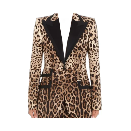 Leopard Print Blazer