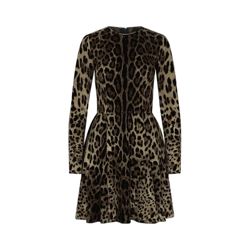 Leopard-Print Mini Dress