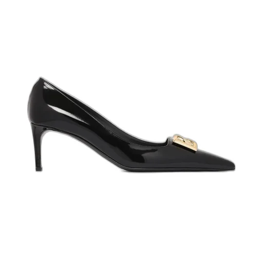 Logo Plaque Pointed Toe Pumps