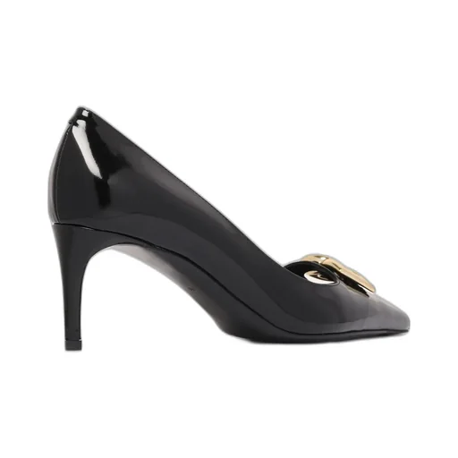 Logo Plaque Pointed Toe Pumps