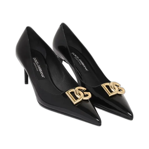 Logo Plaque Pointed Toe Pumps
