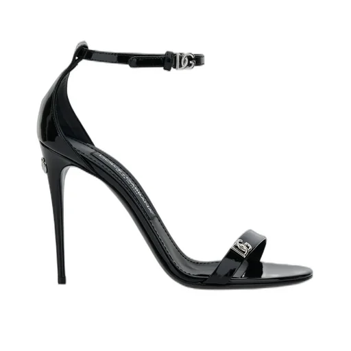 Logo Plaque Ankle Strap Sandals