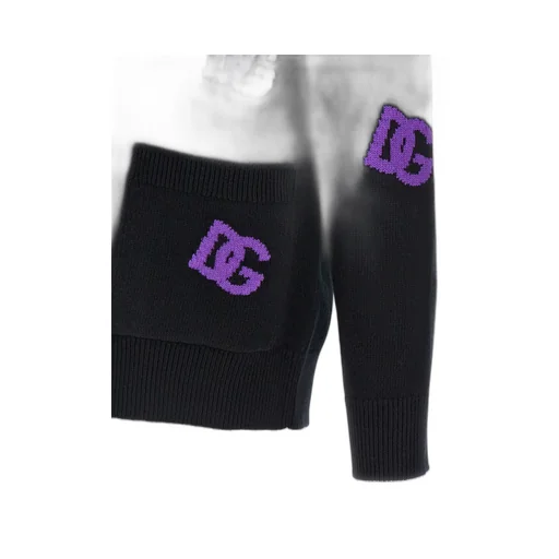Logo Intarsia Knitted Cardigan