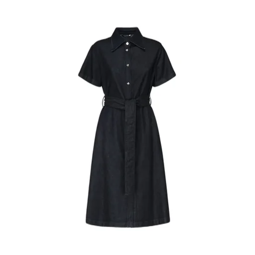 Belted Denim Shirt Dress