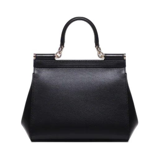 Logo Plaque Foldover Top Tote Bag