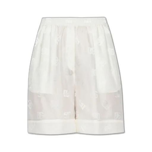 All-Over Dg Logo Jacquard Satin Shorts