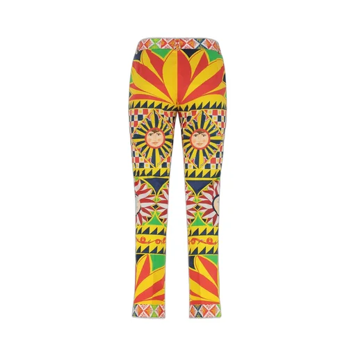 Carretto Patterned Cropped Pants