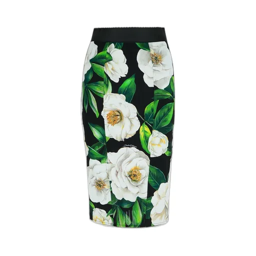 Gardenia Floral Printed Midi Skirt