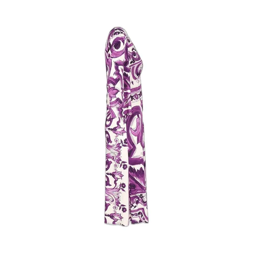 Majolica Printed V-Neck Midi Dress
