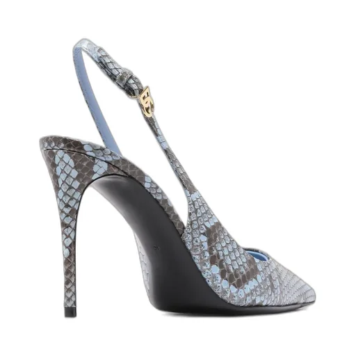Embossed Pointed Toe Pumps
