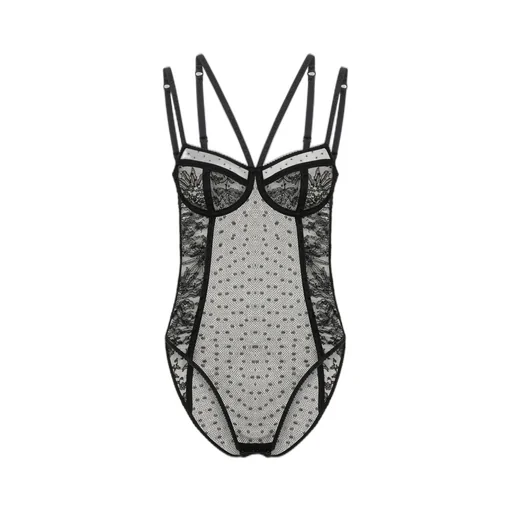 Lace-Detailed Bodysuit