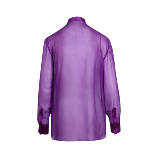 Pussy-Bow Chiffon Shirt