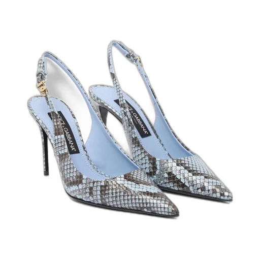 Embossed Pointed Toe Pumps
