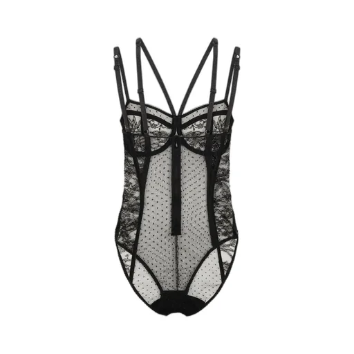 Lace-Detailed Bodysuit