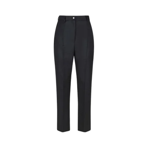 Pressed Crease Cropped Trousers