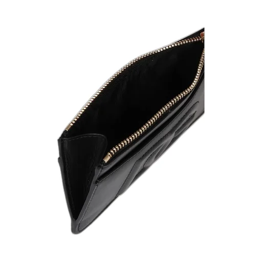 Logo Embossed Zipped Wallet
