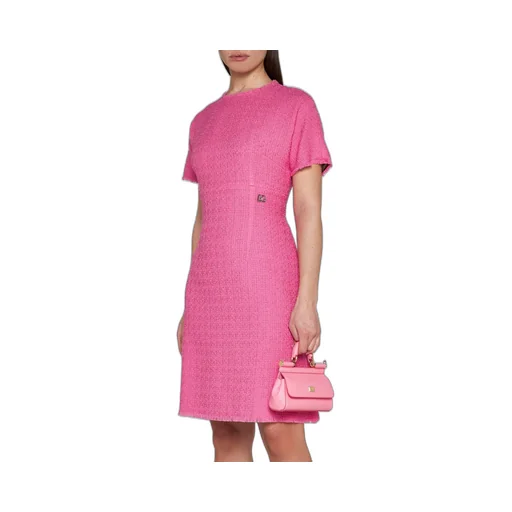 Tweed Crewneck Mini Dress