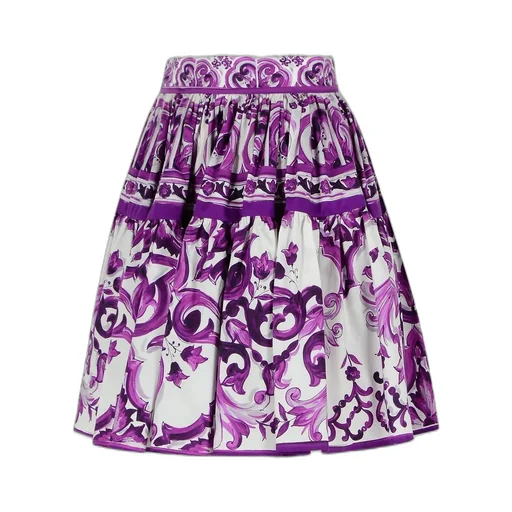 Majolica Printed Mini Skirt
