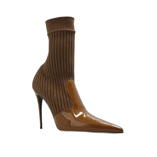 Pointed-Toe Heeled Boots