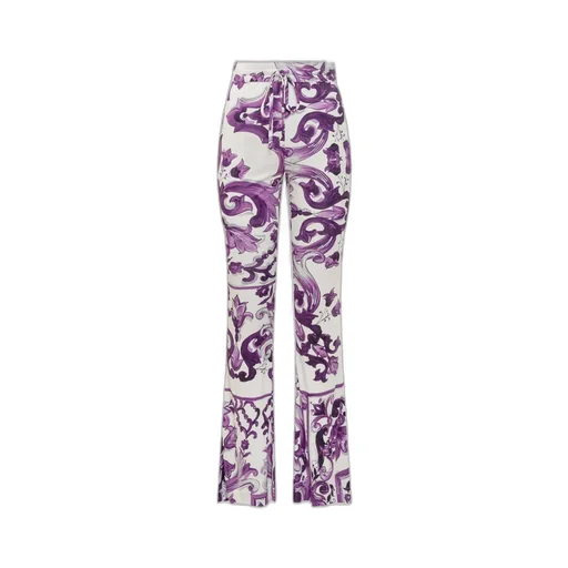 Majolica Printed Flared Trousers