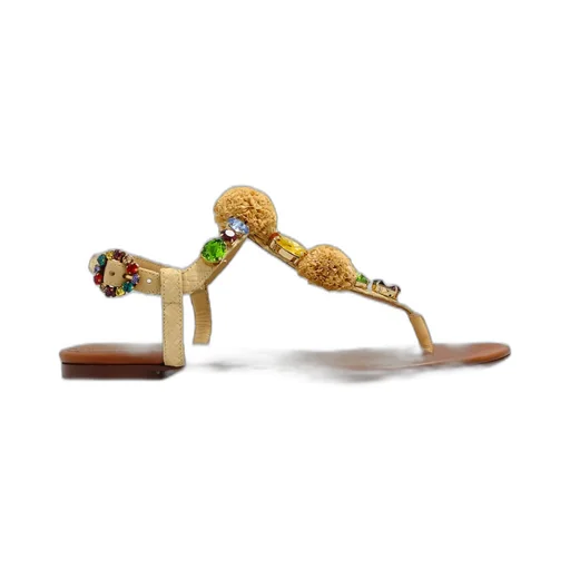 Embellished Thong Sandals