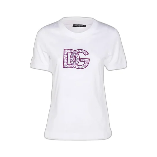 Dg Embroidered Short-Sleeved T-Shirt